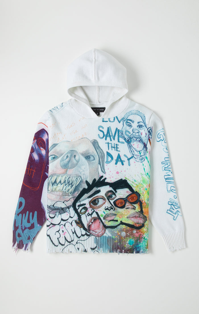 White Train Sweater